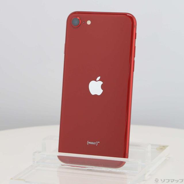 (中古)Apple iPhone SE 第3世代 64GB プロダクトレッド MMYE3J/A SIMフリー(352-ud)