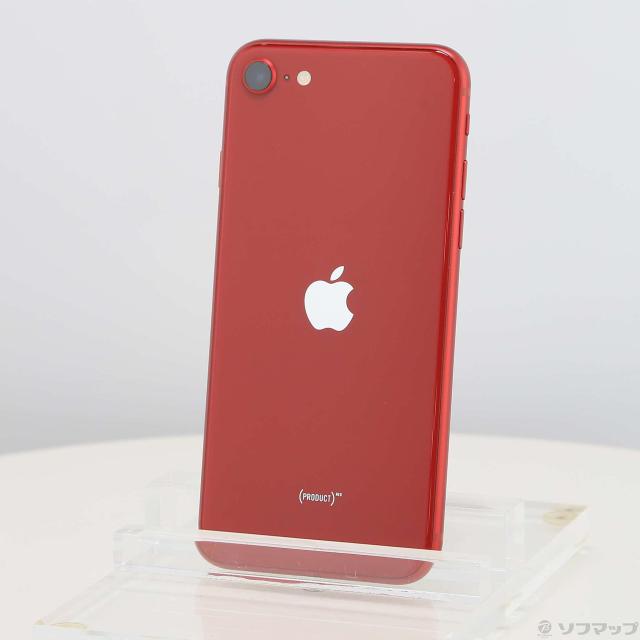 (中古)Apple iPhone SE 第3世代 64GB プロダクトレッド MMYE3J/A SIMフリー(368-ud)