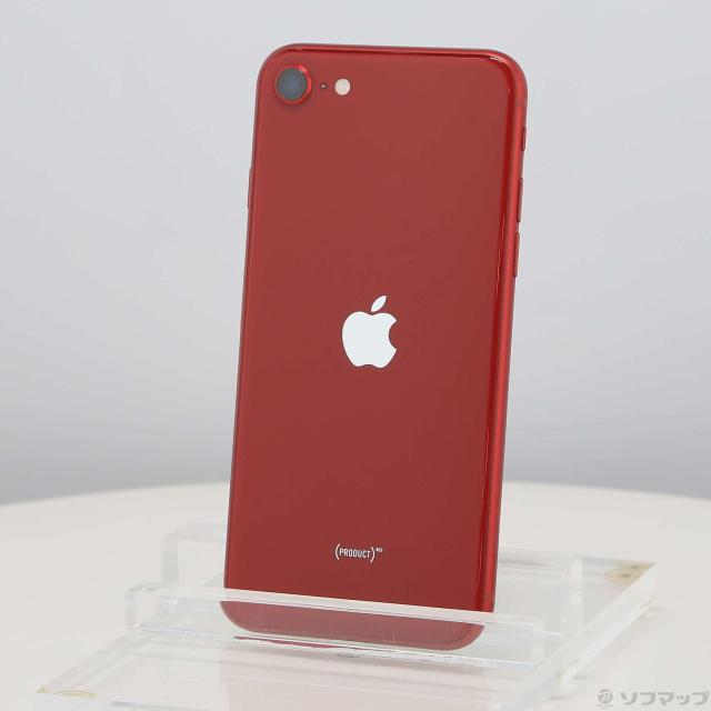 (中古)Apple iPhone SE 第3世代 64GB プロダクトレッド MMYE3J/A SIMフリー(262-ud)