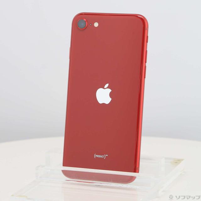 (中古)Apple iPhone SE 第3世代 64GB プロダクトレッド MMYE3J/A SIMフリー(295-ud)
