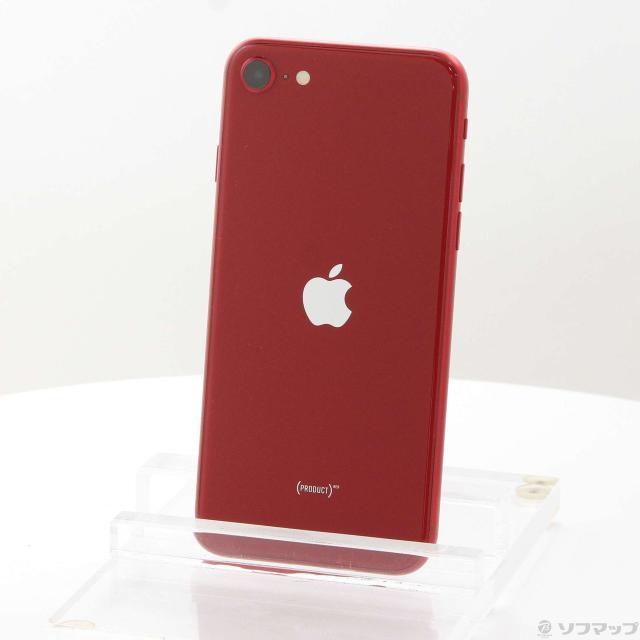 (中古)Apple iPhone SE 第3世代 64GB プロダクトレッド MMYE3J/A SIMフリー(352-ud)
