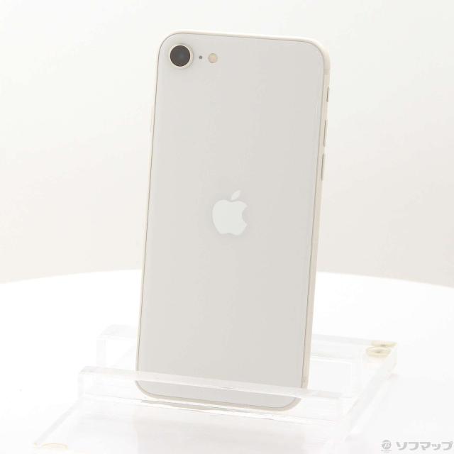 (中古)Apple iPhone SE 第3世代 128GB スターライト MMYG3J/A SIMフリー(295-ud)