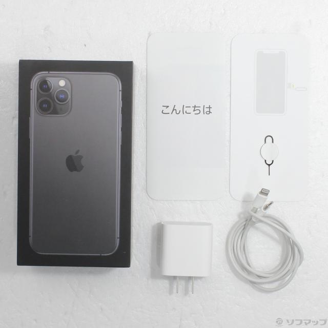 (中古)Apple iPhone11 Pro 64GB スペースグレイ MWC22J/A SIMフリー(377-ud)_4