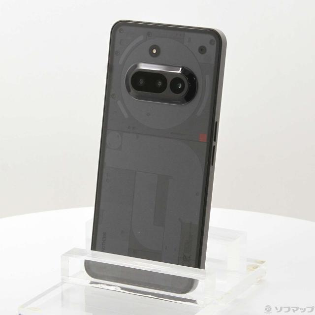 (中古)Nothing Phone (3a) 128GB ブラック A10400154 SIMフリー(269-ud)