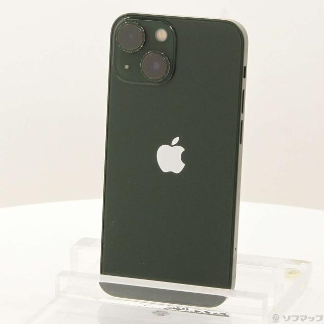 (中古)Apple iPhone13 mini 128GB グリーン MNFC3J/A SIMフリー(198-ud)