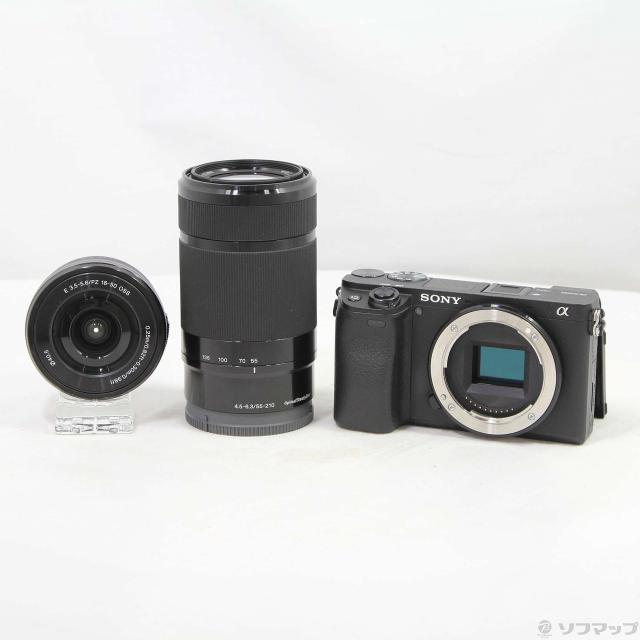 中古)SONY α6400 ILCE-6400Y ダブルズームレンズキット ブラック(258