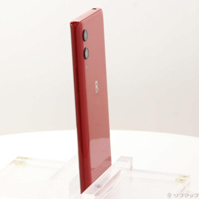 中古)楽天 Rakuten Hand 64GB クリムゾンレッド P710 楽天 SIMフリー