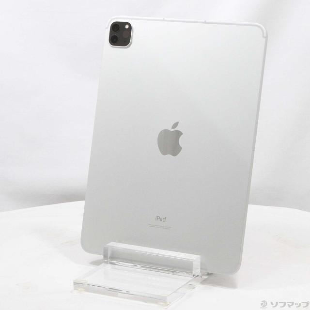 (中古)Apple iPad Pro 11インチ 第3世代 512GB シルバー MHWA3J/A docomoロック解除SIMフリー(344-ud)