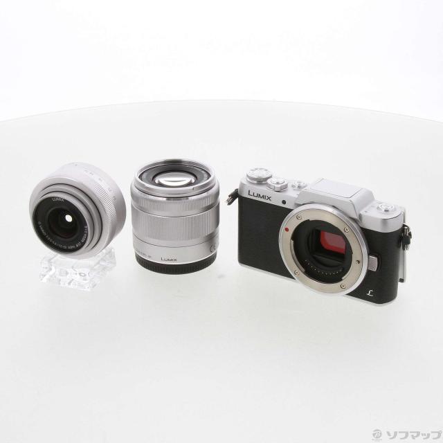 (中古)Panasonic DMC-GF7W S ダブルズームレンズキット (シルバー)(262-ud)