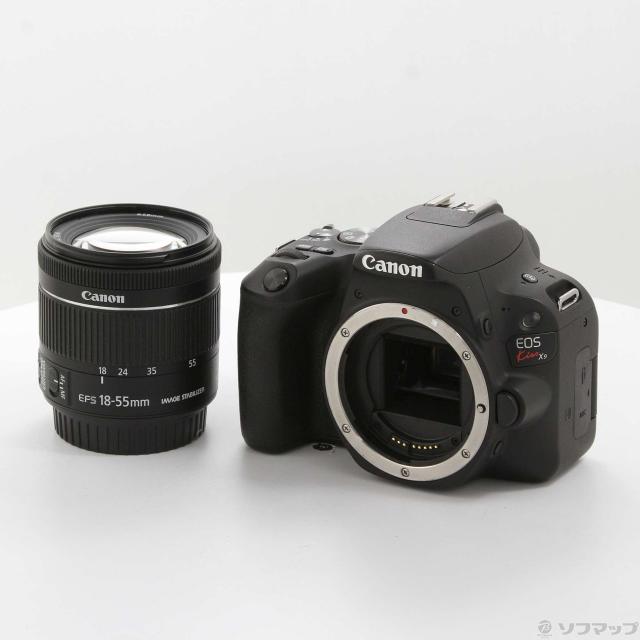 中古)Canon EOS Kiss X9 ブラック EF-S18-55 IS STM レンズキット(196