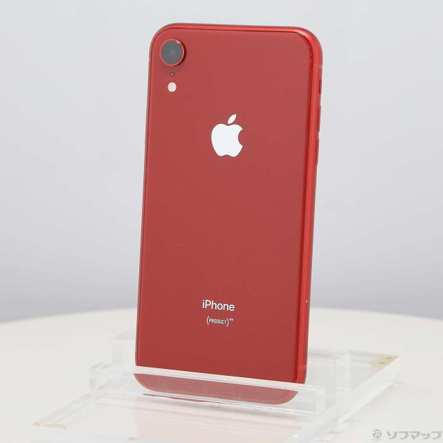 (中古)Apple iPhoneXR 64GB プロダクトレッド MT062J/A SIMフリー(198-ud)