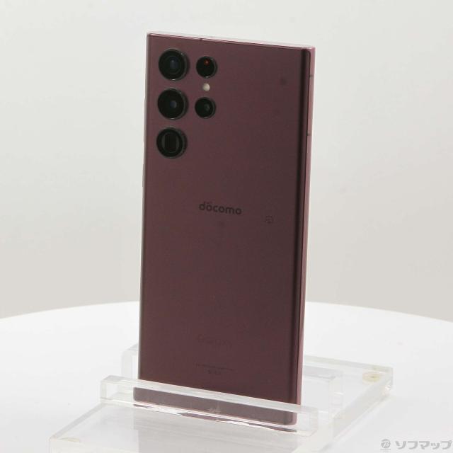 (中古)SAMSUNG Galaxy S22 Ultra 256GB バーガンディ SC-52C docomo SIMフリー(198-ud)