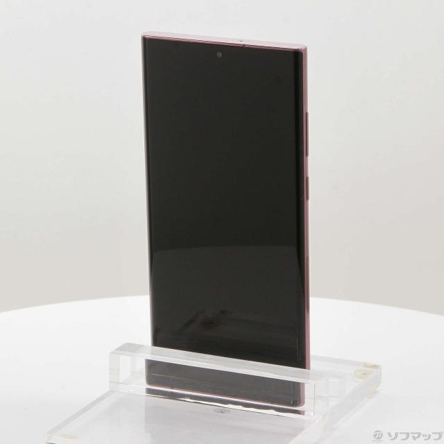 (中古)SAMSUNG Galaxy S22 Ultra 256GB バーガンディ SC-52C docomo SIMフリー(198-ud)