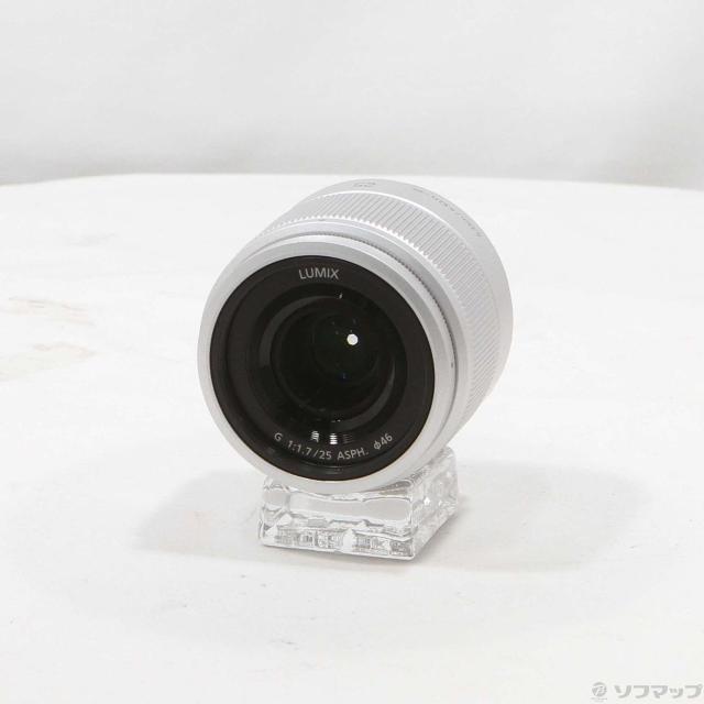 (中古)Panasonic LUMIX G 25mm/F1.7 ASPH. シルバー(305-ud)