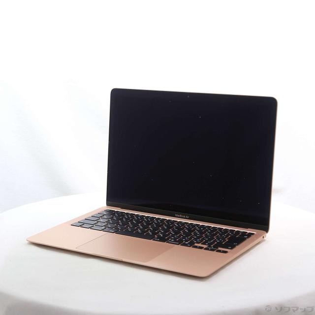 (中古)Apple MacBook Air 13.3-inch Late-2020 MGND3J/A Apple M1 8コアCPU_7コアGPU 8GB SSD256GB ゴールド (15.3 Sequoia)(377-ud)
