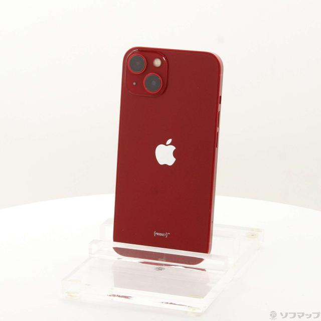 (中古)Apple iPhone13 128GB プロダクトレッド MLNF3J/A SIMフリー(258-ud)