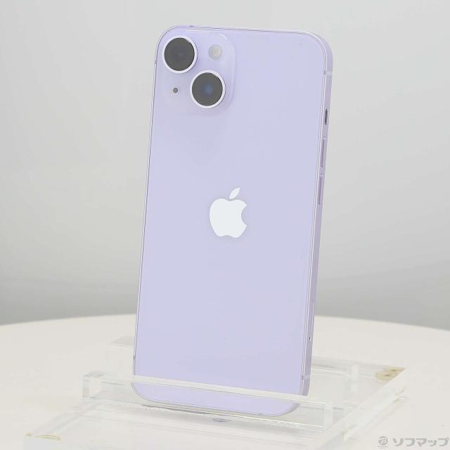(中古)Apple iPhone14 128GB パープル MPUY3J/A SIMフリー(349-ud)