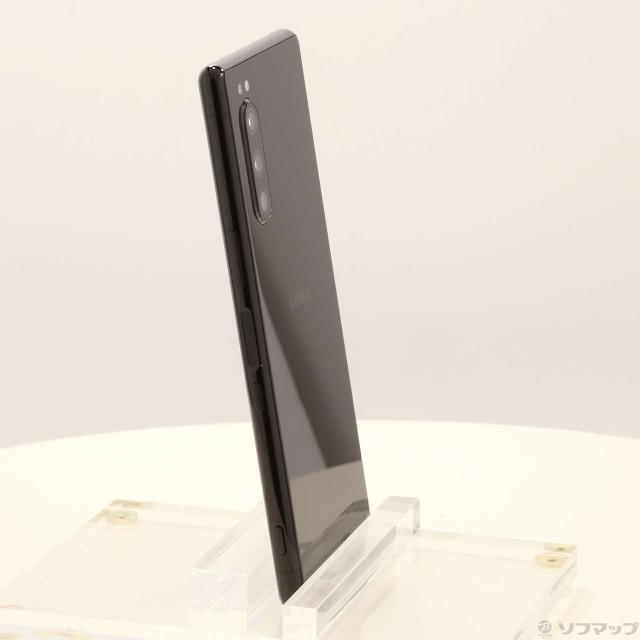 (中古)SONY Xperia 5 64GB ブラック SO-01M docomoロック解除SIMフリー(269-ud)_3