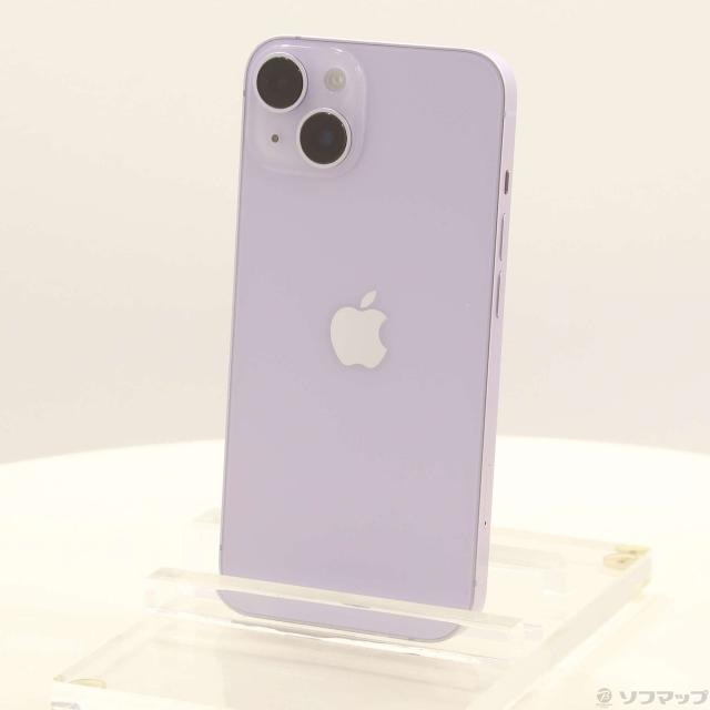 (中古)Apple iPhone14 128GB パープル MPUY3J/A SIMフリー(196-ud)