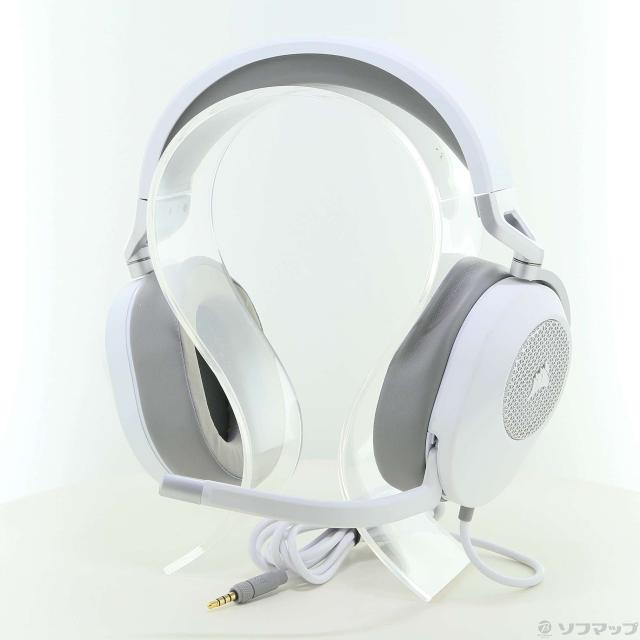 (中古)CORSAIR HS65 SURROUND ホワイト CA-9011271-AP(262-ud)