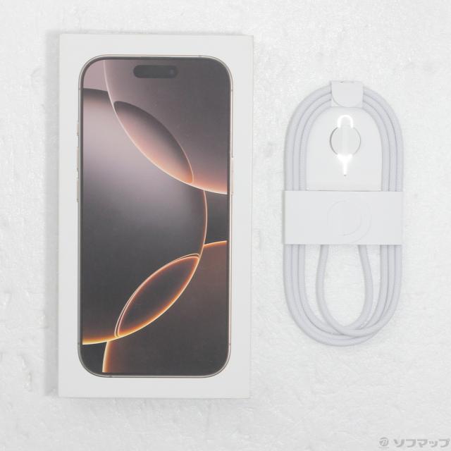 中古)Apple iPhone16 Pro 256GB デザートチタニウム MYN23J/A SIM 