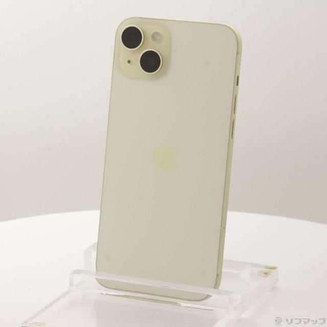 (中古)Apple iPhone15 Plus 128GB イエロー MU0A3J/A SIMフリー(198-ud)