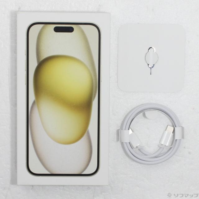 (中古)Apple iPhone15 Plus 128GB イエロー MU0A3J/A SIMフリー(198-ud)_4