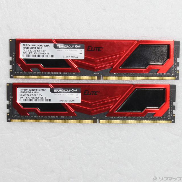 (中古)288P DDR4 PC4-25600 DDR4-3200 32GB 16GB×2枚組(377-ud)