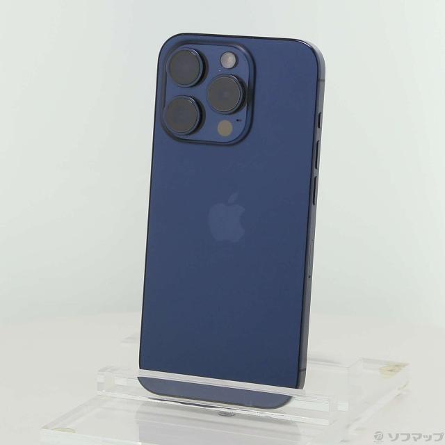 (中古)Apple iPhone15 Pro 256GB ブルーチタニウム MTUG3J/A SIMフリー(305-ud)