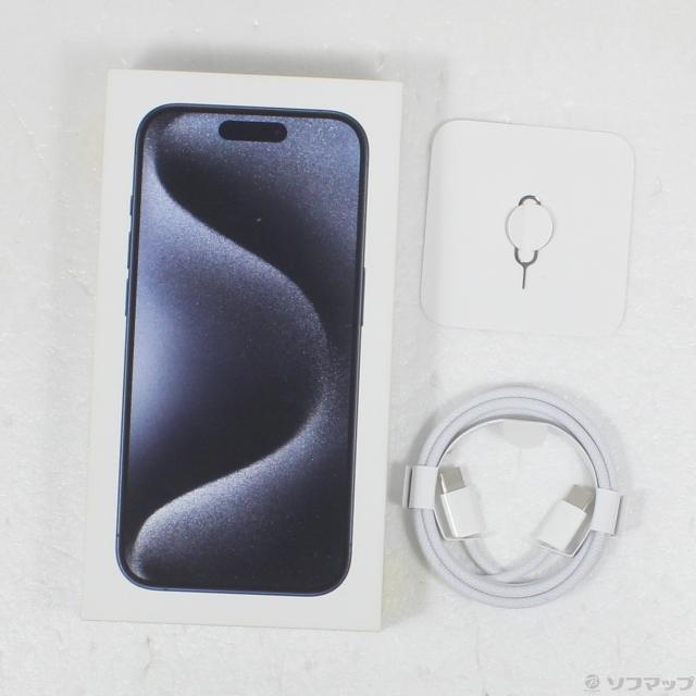 (中古)Apple iPhone15 Pro 256GB ブルーチタニウム MTUG3J/A SIMフリー(305-ud)_4