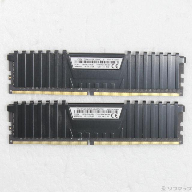 (中古)CORSAIR CMK16GX4M2A2666C16 16GB 8GB×2枚組(305-ud)