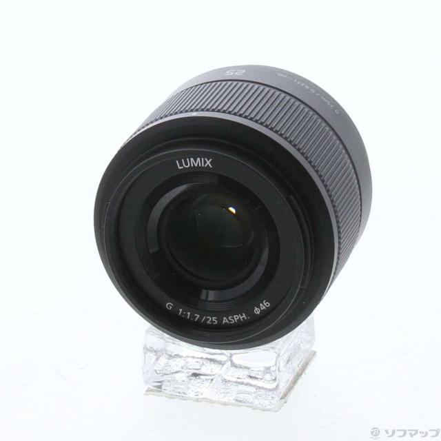 (中古)Panasonic LUMIX G 25mm F1.7 ASPH. H-H025 ブラック(262-ud)