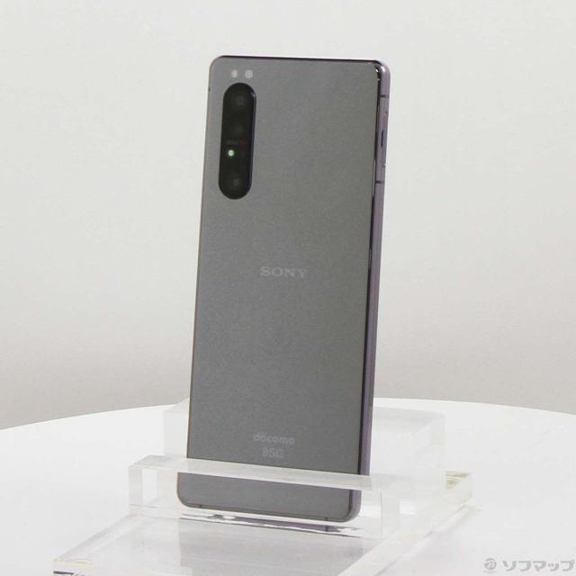 (中古)SONY Xperia 1 II 128GB パープル SO-51A docomoロック解除SIMフリー(349-ud)