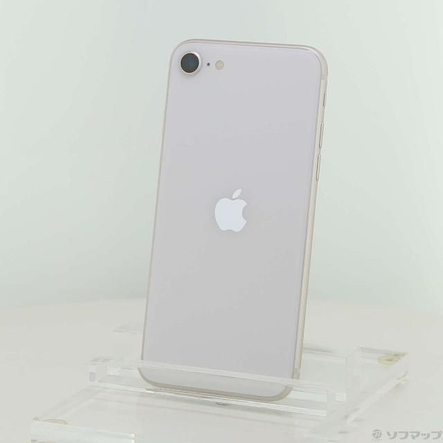 (中古)Apple iPhone SE 第3世代 64GB スターライト MMYD3J/A SIMフリー(262-ud)
