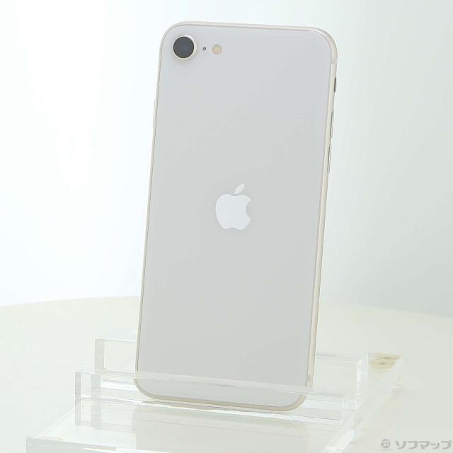 (中古)Apple iPhone SE 第3世代 256GB スターライト MMYK3J/A SIMフリー(258-ud)