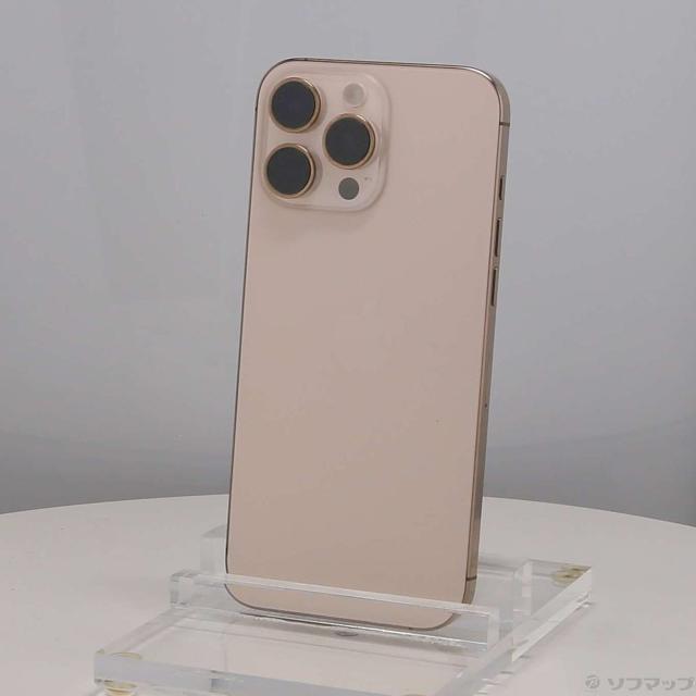 (中古)Apple iPhone16 Pro Max 256GB デザートチタニウム MYWJ3J/A SIMフリー(348-ud)