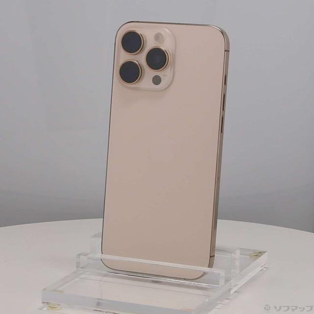 (中古)Apple iPhone16 Pro Max 256GB デザートチタニウム MYWJ3J/A SIMフリー(377-ud)