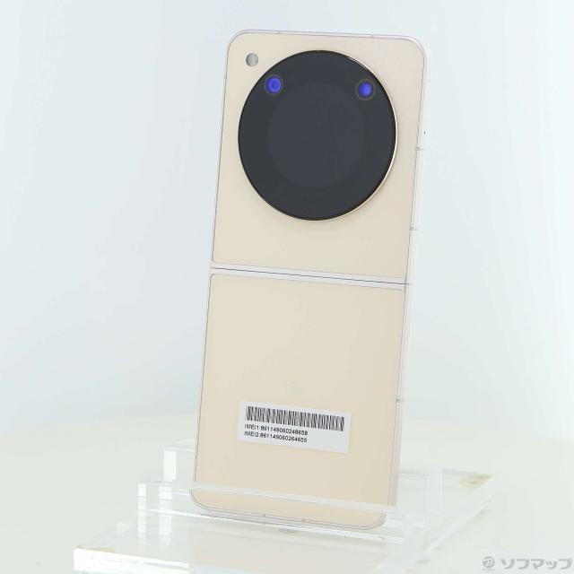 (中古)ZTE Libero Flip 128GB ゴールド A304ZT Y!mobile SIMフリー(377-ud)