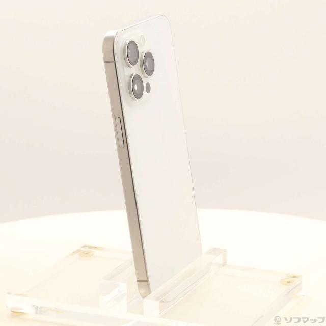 (中古)Apple iPhone15 Pro Max 256GB ホワイトチタニウム MU6Q3J/A SIMフリー(297-ud)