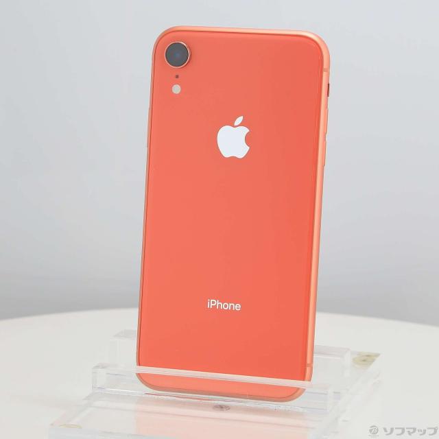(中古)Apple iPhoneXR 64GB コーラル MT0A2J/A SIMフリー(262-ud)