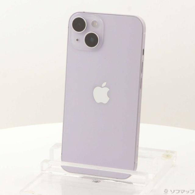 中古)Apple iPhone14 128GB パープル MPUY3J/A SIMフリー(349-ud 