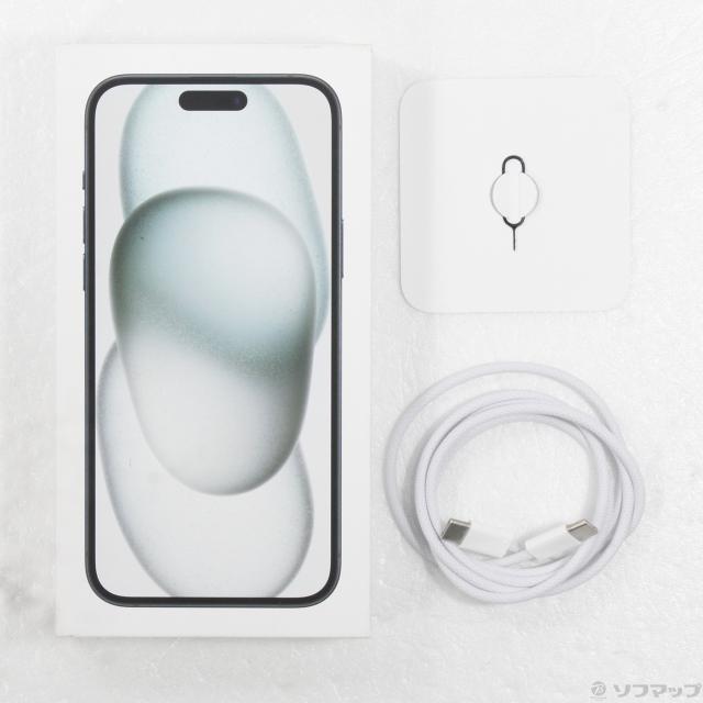 (中古)Apple iPhone15 Plus 128GB ブラック MU083J/A SIMフリー(305-ud)_4