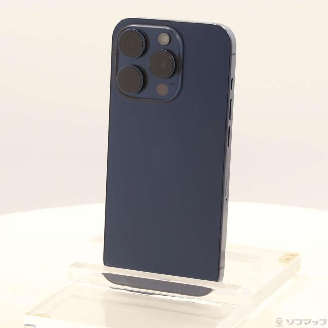 (中古)Apple iPhone15 Pro 256GB ブルーチタニウム MTUG3J/A SIMフリー(305-ud)