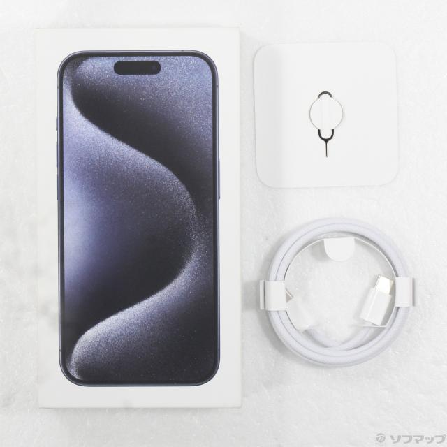 (中古)Apple iPhone15 Pro 256GB ブルーチタニウム MTUG3J/A SIMフリー(305-ud)_4