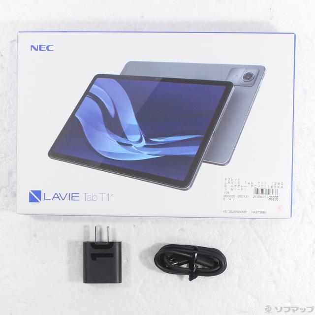 中古)NEC LAVIE Tab T11 128GB ルナグレー PC-T1165KAS Wi-Fi(198-ud 