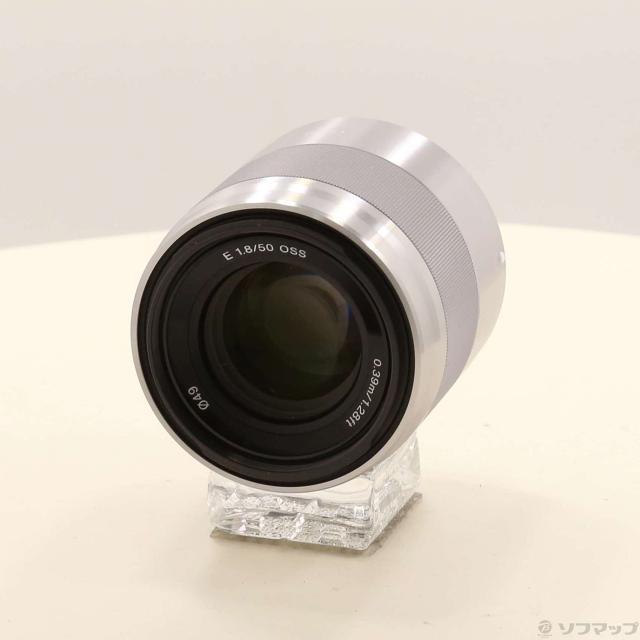 中古)SONY E 50mm F1.8 OSS SEL50F18 Eレンズ/シルバー(371-ud)