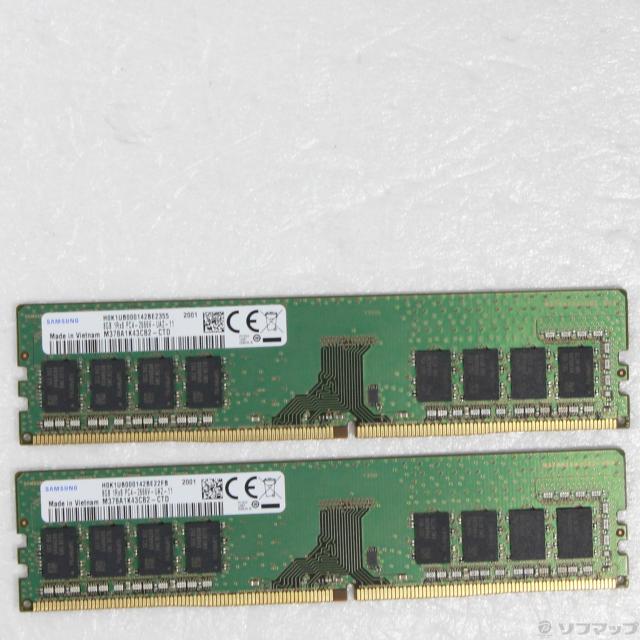 (中古)288P PC4-21300 DDR4-2666 16GB 8GB×2枚組(344-ud)