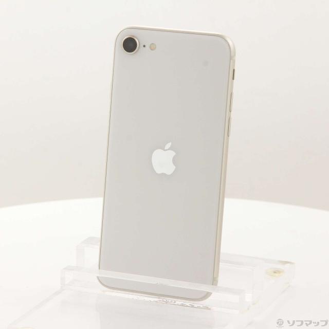 (中古)Apple iPhone SE 第3世代 64GB スターライト MMYD3J/A SIMフリー(198-ud)