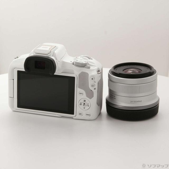 中古)Canon EOS R50 RF-S18-45 IS STM レンズキット ホワイト(305-ud 
