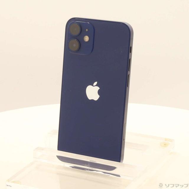 (中古)Apple iPhone12 mini 64GB ブルー MGAP3J/A SIMフリー(377-ud)